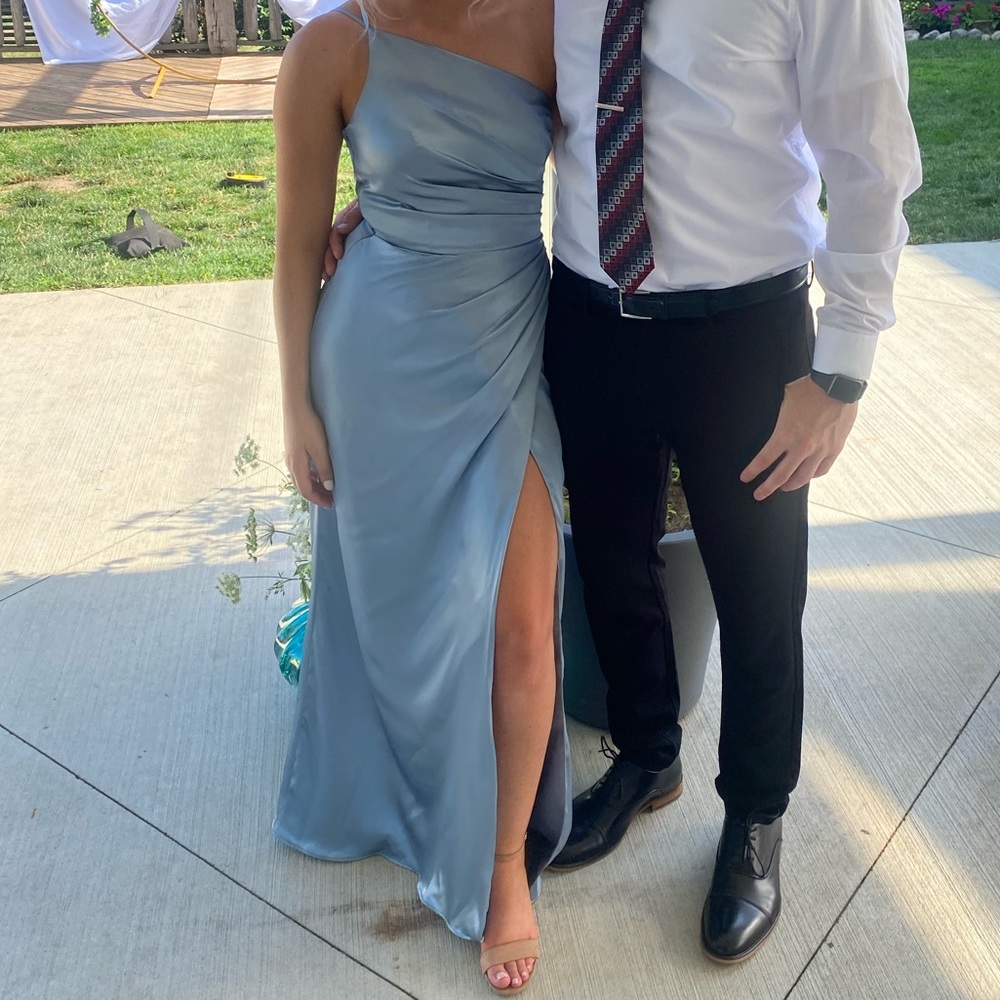 Dusty Blue Bridesmaid/Prom Dress